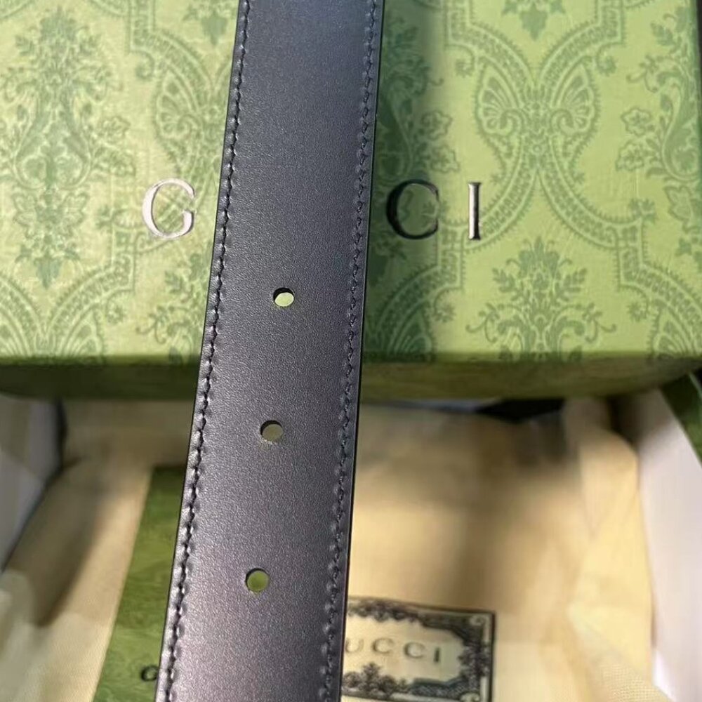 Gucci Double G Reversible Belt Sz 90cm - Picture 5 of 6